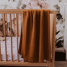 Load image into Gallery viewer, Bronze / Diamond Knit Baby Blanket
