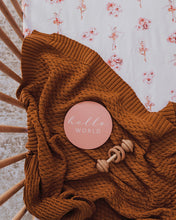 Load image into Gallery viewer, Bronze / Diamond Knit Baby Blanket