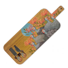 Load image into Gallery viewer, Grazing Board with Knives / Grey Guineas