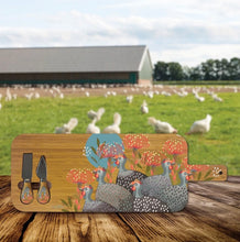 Load image into Gallery viewer, Grazing Board with Knives / Grey Guineas