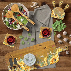 Grazing Board with Knives / Fields of Gold