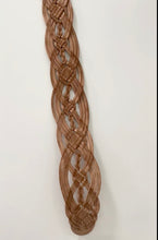 Load image into Gallery viewer, Miss June Paris Woven Leather Belt / Tan / Silver