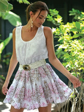 Load image into Gallery viewer, Miss June Paris Woven Leather Belt / White / Gold