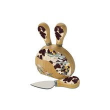 Load image into Gallery viewer, Magnetic Cheese Knife Block / Aussie Bush Cowhide