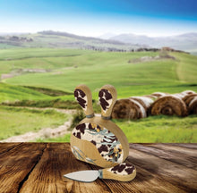 Load image into Gallery viewer, Magnetic Cheese Knife Block / Aussie Bush Cowhide