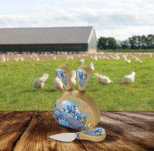 Load image into Gallery viewer, Magnetic Cheese Knife Block / Blue Guineas