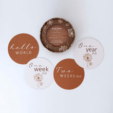 Load image into Gallery viewer, Dandelion & Hazelnut Reversible Milestone Cards