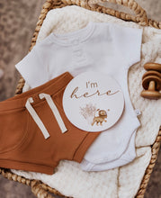 Load image into Gallery viewer, Lion & Sunrise Gold Reversible Milestone Cards