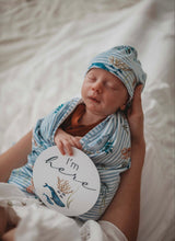 Load image into Gallery viewer, Whale & Azure Reversible Milestone Cards