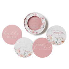 Load image into Gallery viewer, Camille & Jewel Pink Reversible Milestone Cards