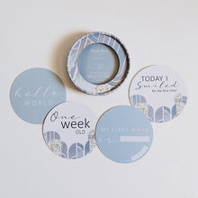 Load image into Gallery viewer, Eventide & Ice Blue Reversible Milestone Cards