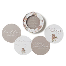 Load image into Gallery viewer, Koala & Gumnut Grey Reversible Milestone Cards