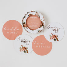 Load image into Gallery viewer, Rosebud & Pink Sand Reversible Milestone Cards