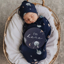 Load image into Gallery viewer, Milky Way / Snuggle Swaddle & Beanie Set