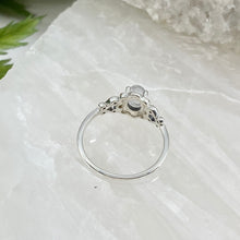 Load image into Gallery viewer, Bella Sterling Silver Scroll Moonstone Ring