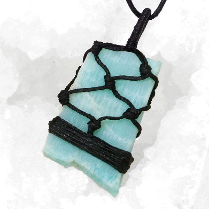 Natural Amazonite Netted Necklace