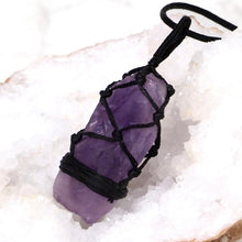 Load image into Gallery viewer, Natural Amethyst Netted Necklace
