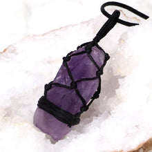 Load image into Gallery viewer, Natural Amethyst Netted Necklace