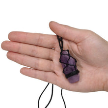 Load image into Gallery viewer, Natural Amethyst Netted Necklace