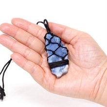 Load image into Gallery viewer, Natural Blue Opal Netted Necklace