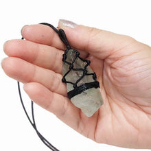 Load image into Gallery viewer, Natural Green Amethyst Netted Necklace