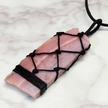 Load image into Gallery viewer, Natural Pink Opal Netted Necklace
