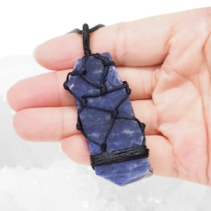 Natural Sodalite Netted Necklace