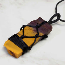 Load image into Gallery viewer, Natural Tigers Eye Netted Necklace
