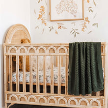 Load image into Gallery viewer, Olive / Diamond Knit Baby Blanket