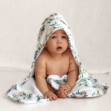 Load image into Gallery viewer, Eucalypt / Organic Hooded Baby Towel

