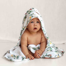 Load image into Gallery viewer, Eucalypt / Organic Hooded Baby Towel