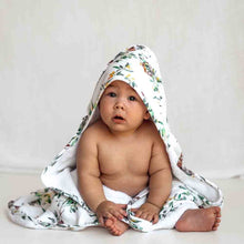 Load image into Gallery viewer, Eucalypt / Organic Hooded Baby Towel