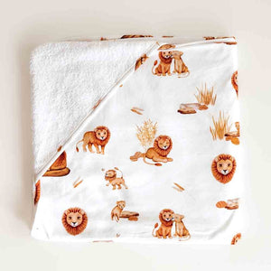 Lion / Organic Hooded Baby Towel