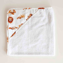 Load image into Gallery viewer, Lion / Organic Hooded Baby Towel