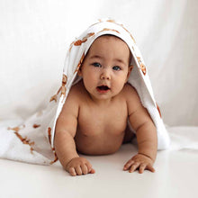 Load image into Gallery viewer, Lion / Organic Hooded Baby Towel