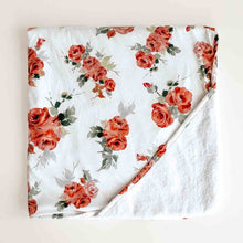 Load image into Gallery viewer, Rosebud / Organic Hooded Baby Towel