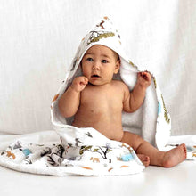 Load image into Gallery viewer, Safari / Organic Hooded Baby Towel