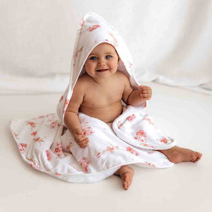 Ballerina / Organic Hooded Baby Towel