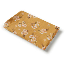 Load image into Gallery viewer, Golden Flower / Organic Muslin Wrap