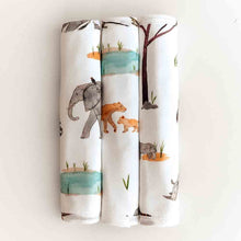 Load image into Gallery viewer, Safari / Organic Wash Cloths - 3 Pack