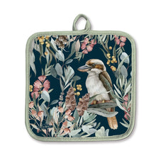 Load image into Gallery viewer, Oven Mitt & Pot Holder Set / Banksia Bush Guardian