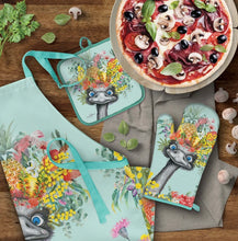 Load image into Gallery viewer, Oven Mitt & Pot Holder Set / Emu-sing