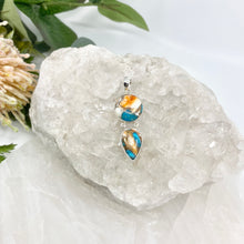 Load image into Gallery viewer, Lillianna Sterling Silver Oyster Turquoise Pendant