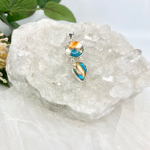 Load image into Gallery viewer, Lillianna Sterling Silver Oyster Turquoise Pendant