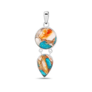 Lillianna Sterling Silver Oyster Turquoise Pendant