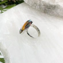 Load image into Gallery viewer, Lilliana Sterling Silver Oyster Turquoise Ring / Adjustable