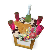 Load image into Gallery viewer, Picnic Table / Small / Blooming Cowhide
