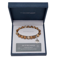 Load image into Gallery viewer, Picture Jasper Tree of Life / Natural Stone Bracelet