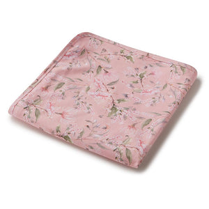Pink Wattle / Baby Jersey Wrap & Topknot Set