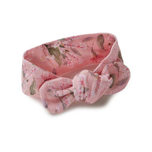 Load image into Gallery viewer, Pink Wattle / Baby Jersey Wrap & Topknot Set